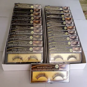 1 Pair Soft Mink Natural Thick False Fake Eyelashes Eye Lashes Makeup Extension