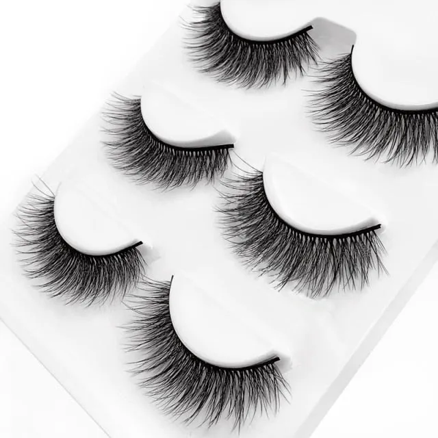 SHIDISHANGPIN 3 pairs 29 styles  Soft False Eyelashes / Fluffy Wispy Thick Lashes Handmade Lash Eye Makeup Tools